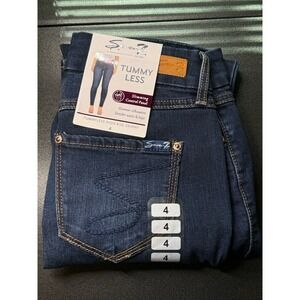 NWT Seven7 Women's‎ Tummyless High Rise Slim Stretch Skinny Jeans Avalon 4 28x29